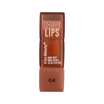 Kiss Beauty - Teddy Lips - Bársonyos rúzs - Bézs 04