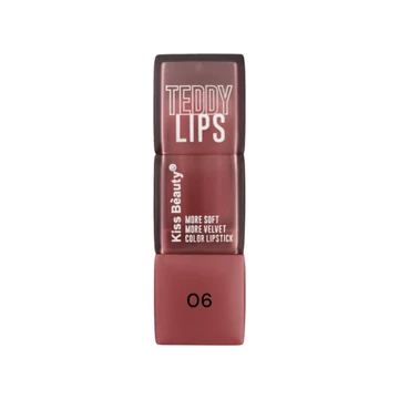 Kiss Beauty - Teddy Lips - Bársonyos rúzs - Szilva 06