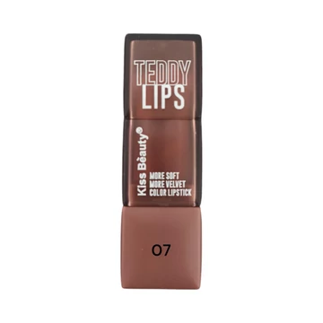 Kiss Beauty - Teddy Lips - Bársonyos rúzs - Barna 07