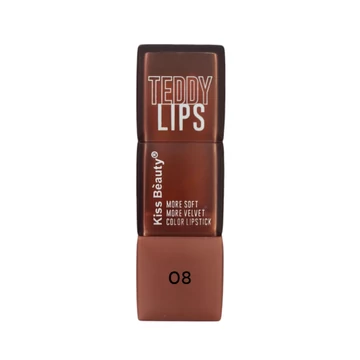 Kiss Beauty - Teddy Lips - Bársonyos rúzs - Rózsaszín 08