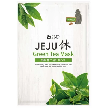 SNP - Jeju Rest Green Tea Mask - Fátyolmaszk