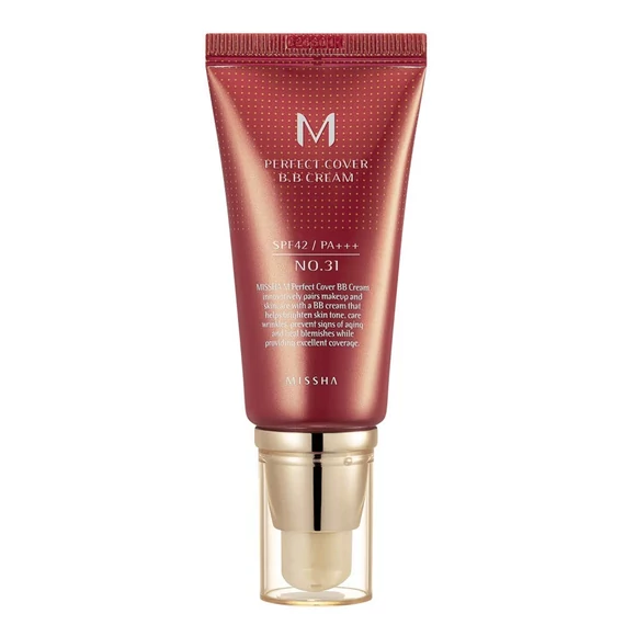 Missha M Perfect Cover BB Cream 50ml SPF42 PA+++ BB krém #31 Golden beige