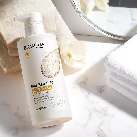 Bioaqua - Rice Raw Pulp - Tusfürdő 500ml
