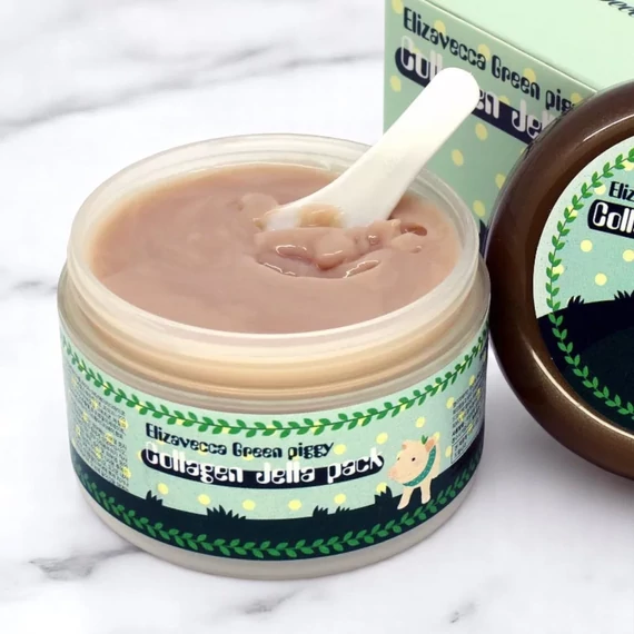 Elizavecca - Green Piggy Collagen Jella Pack - Hidratáló maszk 100g