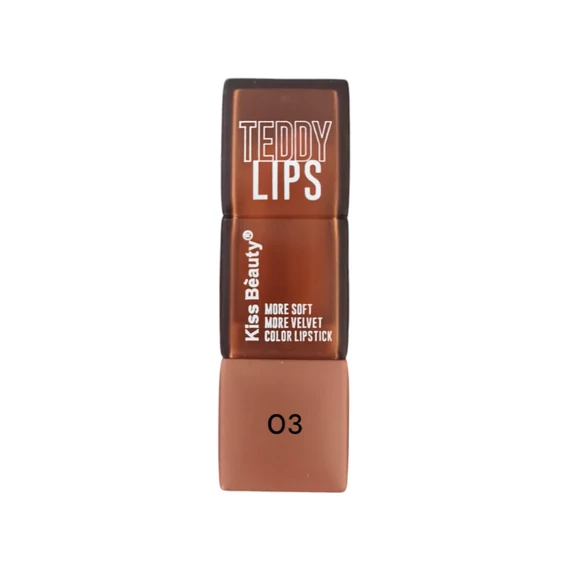 Kiss Beauty - Teddy Lips - Bársonyos rúzs - Bézs 03