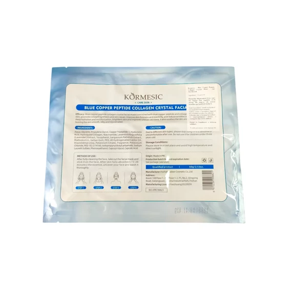 Kormesic - Blue Copper Peptide Collagen Crystal Mask - Gél fátyolmaszk