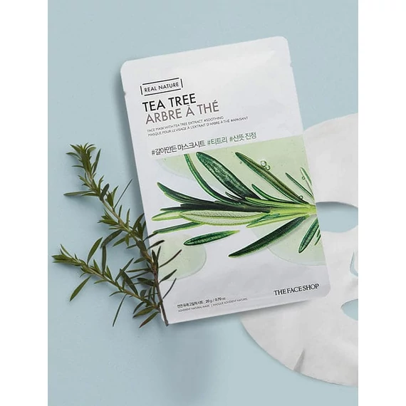 The Face Shop - Real Nature Tea Tree Fátyolmaszk