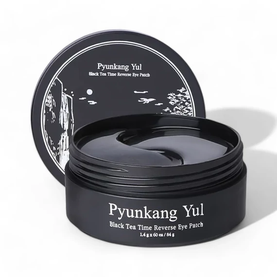 Pyunkang Yul - Black Tea Time Reverse Eye Patch Szemtapasz 60 db nyitva