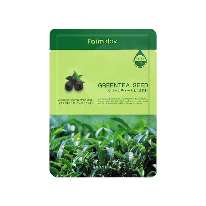 Farmstay Visible Difference Green tea Seed Fátyolmaszk